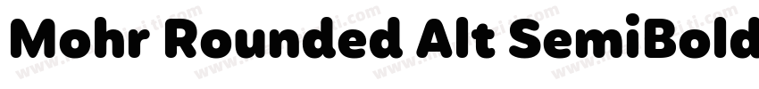 Mohr Rounded Alt SemiBold字体转换